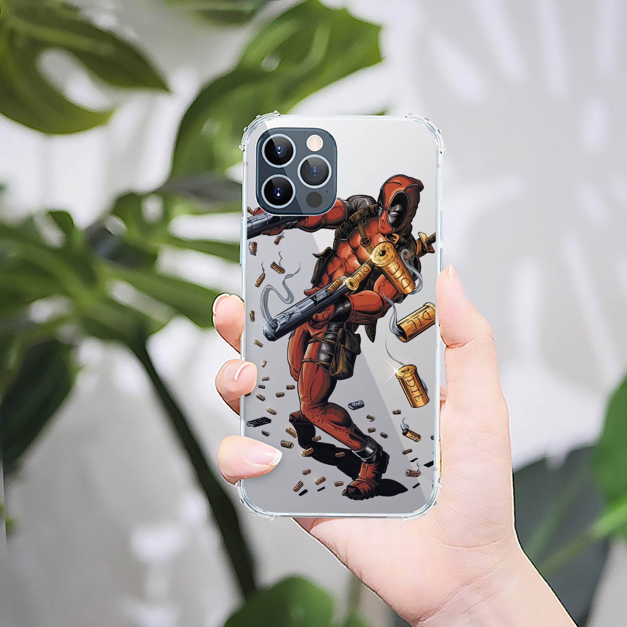 （画像用） Deadpool デッドプール 【iPhone 12シリーズ対応】透明スマホケース（クリアソフトケース）